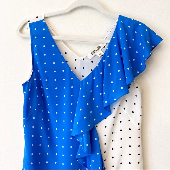 DVF Sleeveless Side Ruffle Top - Picture 3 of 8